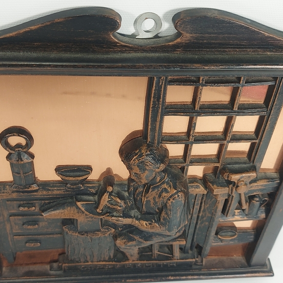 Vintage CopperSmith 3D Wall Hanging Picture Coppercraft Guild Copper Figure - Picture 4 of 8